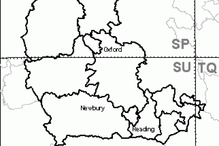 map of oxfordshire and berkshire